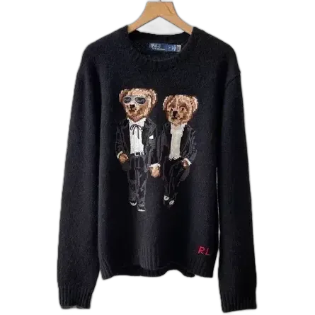 Polo Ralph Lauren Tuxedo Bear Wool Sweater