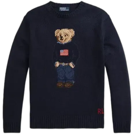 Polo Ralph Lauren USA Bear Knit Sweater
