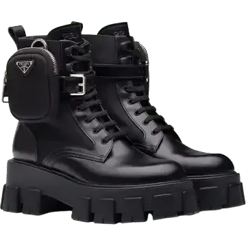 Prada Monolith Combat Boots