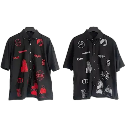 RAF Simons Consumed Button Up Shirt