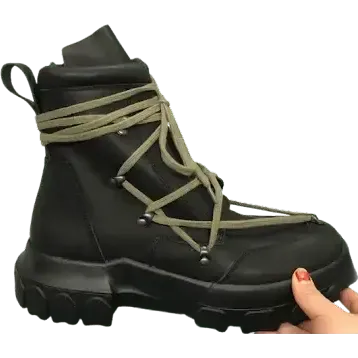 Rick Owens Dirt SS18 Tractor Hiking Boots