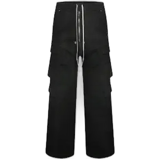 Rick Owens DRKSHDW Double Cargo Jumbo Belas Black
