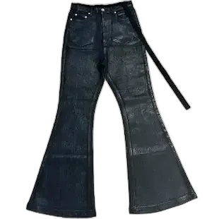 Rick Owens Waxed Flared Jeans