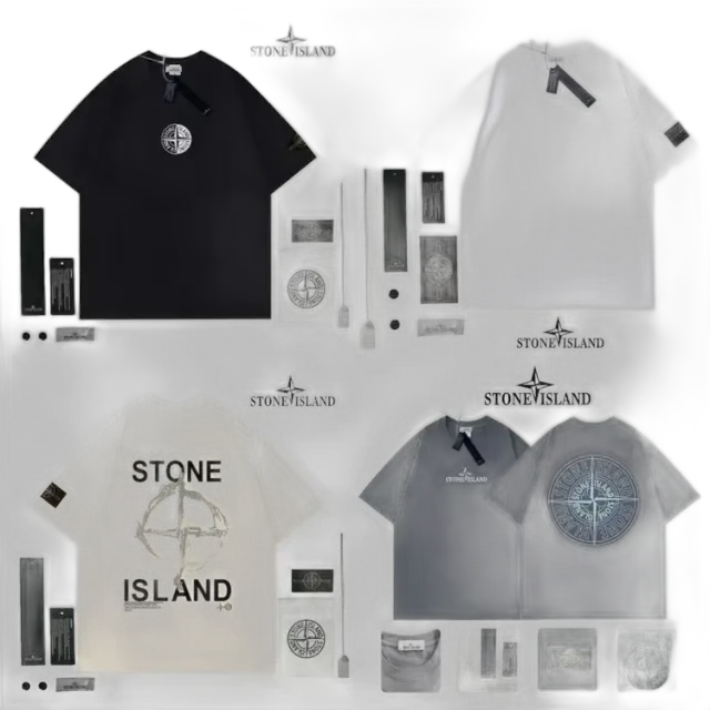 Stone Island Compass Logo Tees