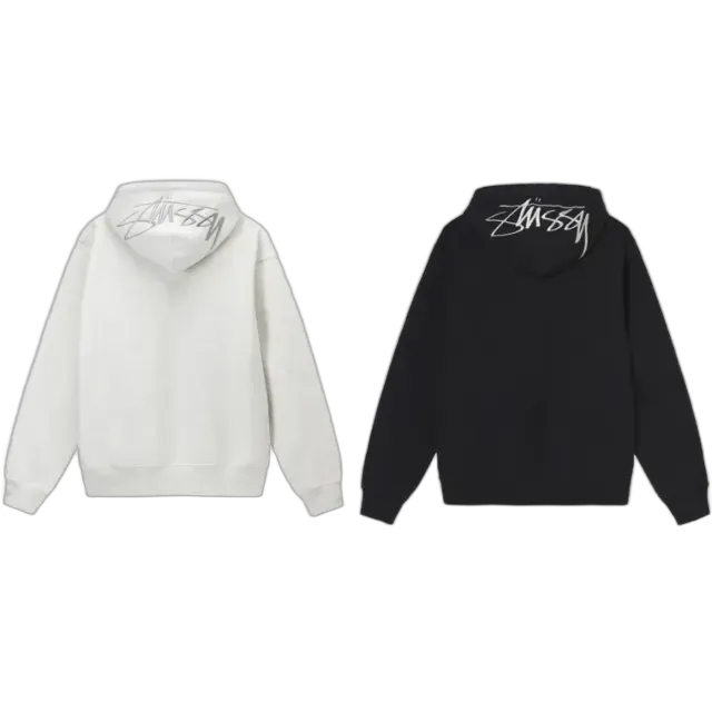 Stussy Back Hood Applique Logo Hoodie