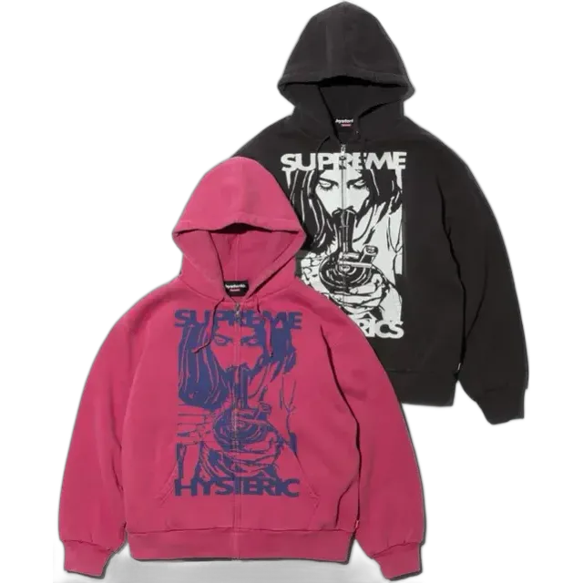 Supreme Hysteric Zip-Up Hoodie (2 Variants)