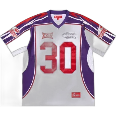 Supreme Sudden Death Football Jersey White