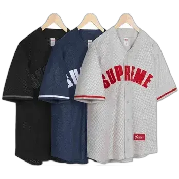 Supreme Ultrasuede Mesh Baseball Jersey