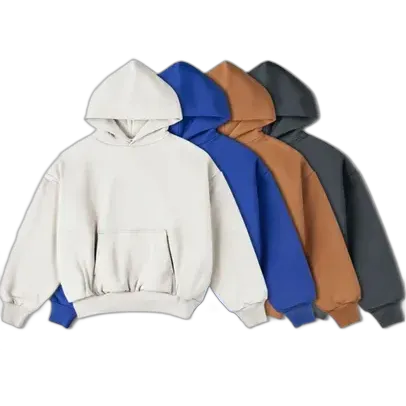 Unbranded Blank Heavy Double Layer Hoodies (8 Variants)