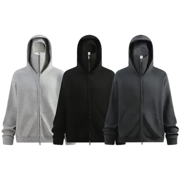 Unbranded Facemask Zip-Up Hoodies
