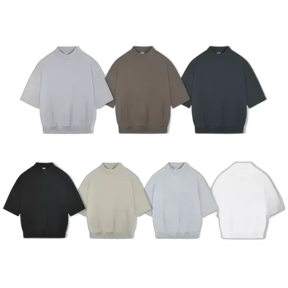 Unbranded Oversized 3/4 Sleeve Blank Tees
