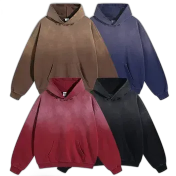 Unbranded Washed Blank Hoodies