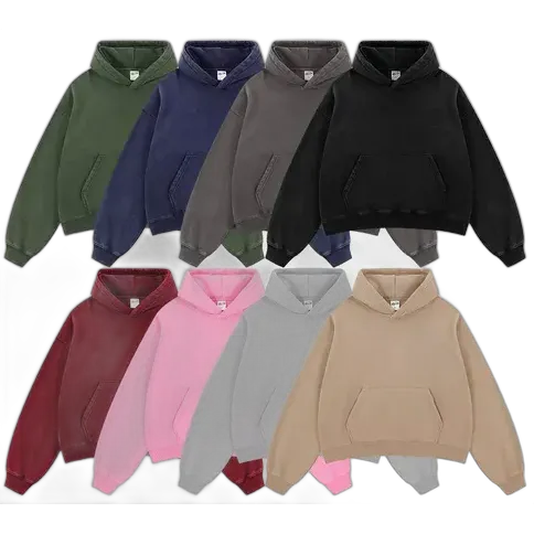 Unbranded Washed Boxy Fit Hoodies