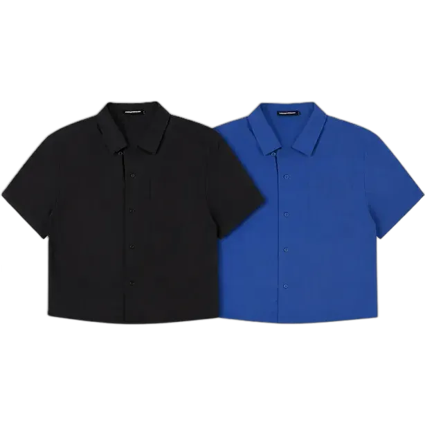 Union Kingdom Boxy Cropped Cuban Shirt (2 Variants)