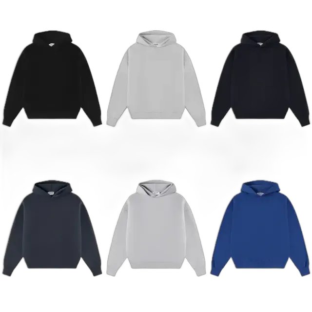 Union Kingdom Heavy Boxy Fit Blank Hoodies (7 Variants)