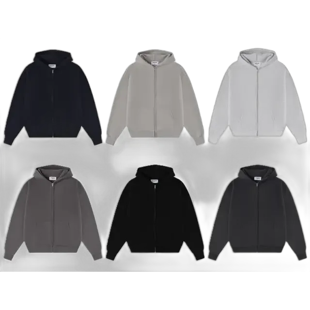 Union Kingdom Oversized Blank Zip-Up Hoodies (10 Variants)