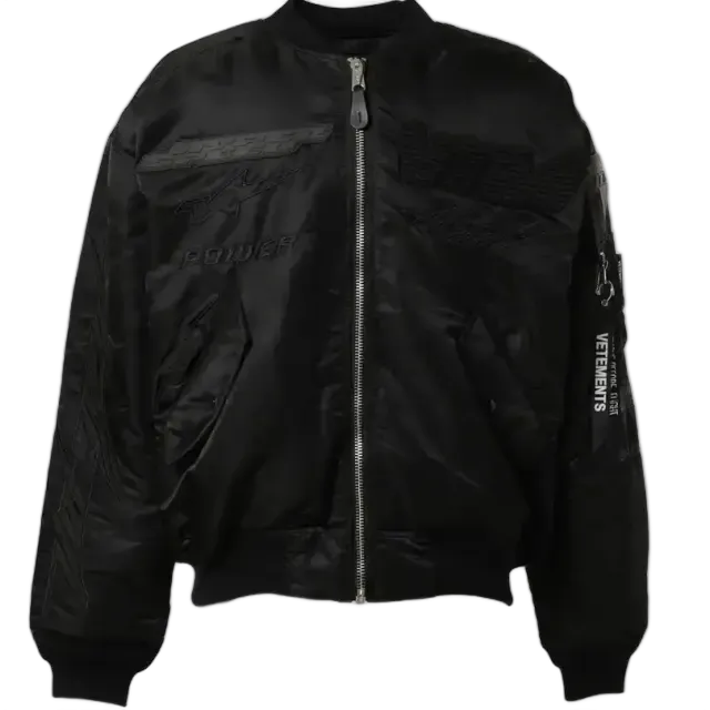 Vetements Blackout Motorcycle Bomber Jacket
