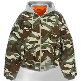 Vetements Camouflage Hooded Bomber Jacket