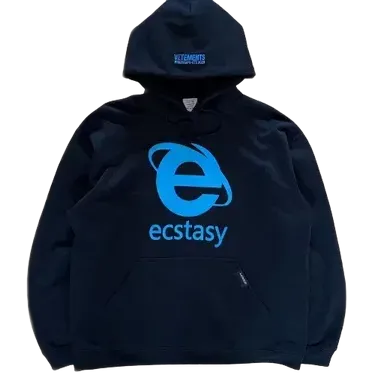 Vetements Ecstasy Hoodie Black