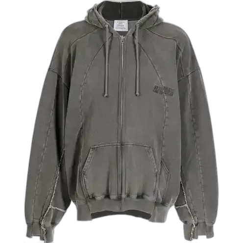 Vetements Panelled Zip-Up Hoodie