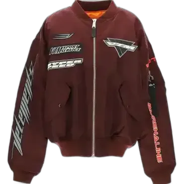 Vetements Red Racing Logo Bomber Jacket