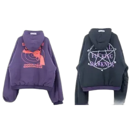 Vetements TFD/EIGC Reversible Oversized Purple Hoodie
