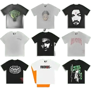 Vlone Rapper Tees (112 Variants)