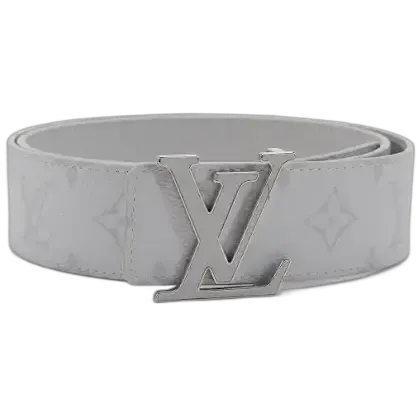 White Louis Vuitton Belt