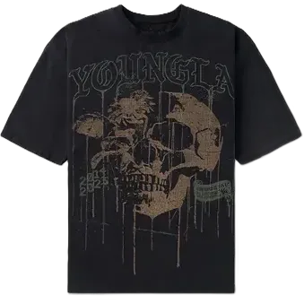 YoungLA Floral Skull Tees (6 Variants)