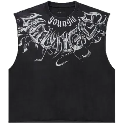 YoungLA Scripted Sleeveless Tees (4 Variants)