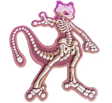 3D Skeleton Mewtwo Carpet — product photo