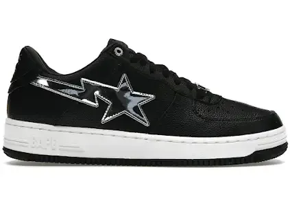 A Bathing Ape Bape Sta Black Silver — product photo