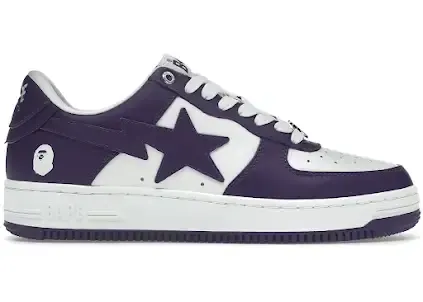 A Bathing Ape Bape Sta White Purple — product photo