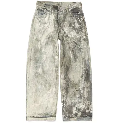 Acne Studios Cold Grey Splatter Jeans — product photo