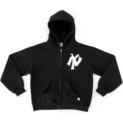 Akimbo NY Black Zip-Up Hoodie — product photo