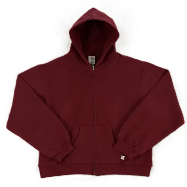 Akimbo Wine Zip-Up Hoodie — product photo