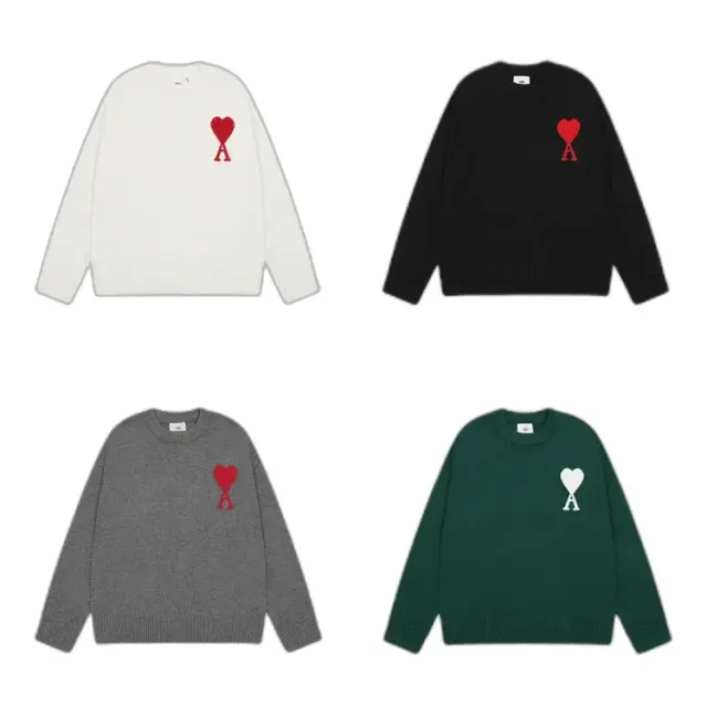 AMI Heart Logo Sweaters — product photo