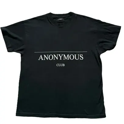 Anonymous Club Logo Black Tee — product photo