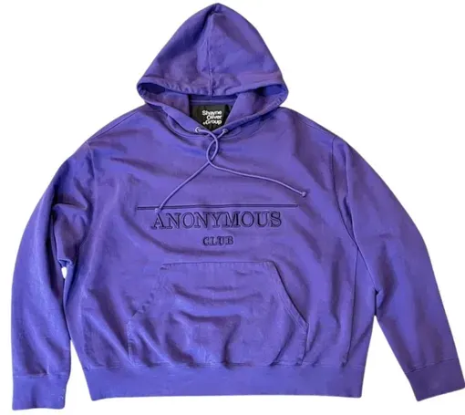 Anonymous Club Logo Purple Hoodie — product photo
