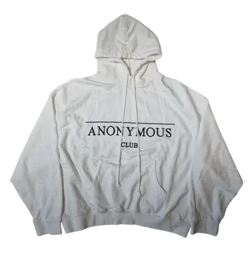 Anonymous Club Logo White Hoodie — product photo