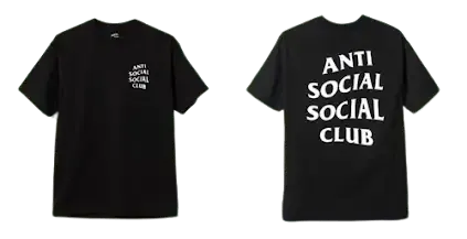 Anti Social Club Tees (24 Variants) — product photo