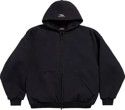 Balenciaga 3B Sports Icon Outerwear Zip-Up Hoodie — product photo