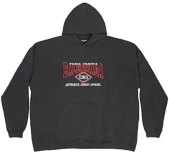 Balenciaga Authentic Jersey Apparel Hoodie — product photo