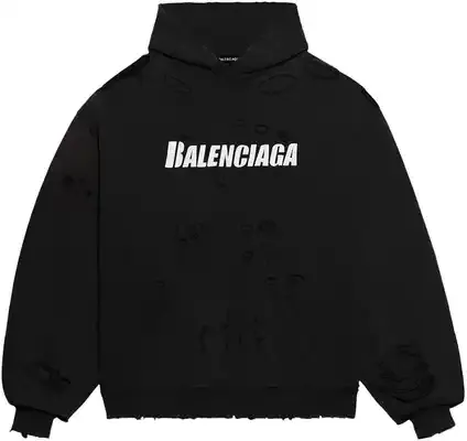 Balenciaga Destroyed Dual Layer Hoodie — product photo