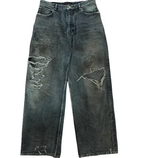 Balenciaga Destroyed Mud Jeans — product photo
