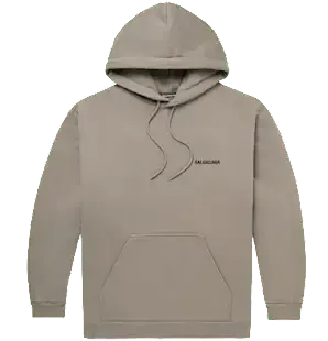 Balenciaga Embroidered Hoodie Brown — product photo