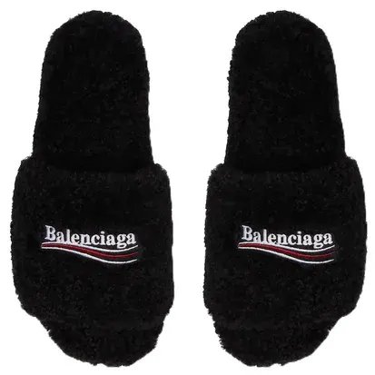 Balenciaga Furry Slides — product photo