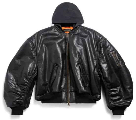 Balenciaga Metal Hooded Bomber Jacket — product photo