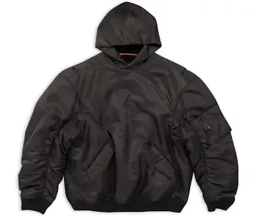 Balenciaga Oversized-Cut Hoodie Bomber Jacket — product photo