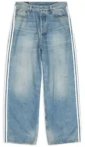 Balenciaga x adidas Large Baggy Pants Blue — product photo